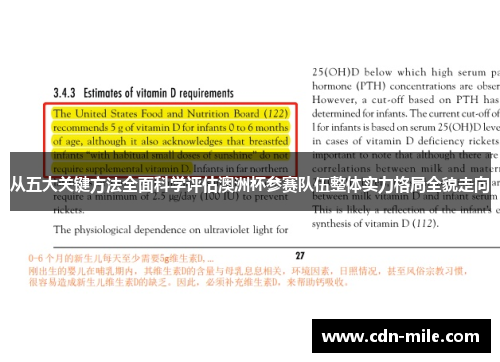 从五大关键方法全面科学评估澳洲杯参赛队伍整体实力格局全貌走向 从五大关键方法全面科学评估澳洲杯参赛队伍整体实力格局全貌走向